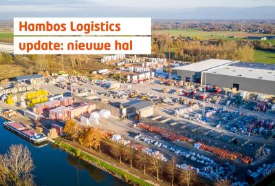 Nieuwe stockagehal voor ons distributiecentrum Hambos Logistics
