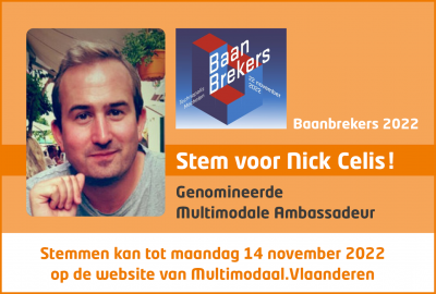 Stem voor Nick Celis als Multimodale Ambassadeur 2022