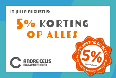 Zomeractie 2024: 5% korting op alles!