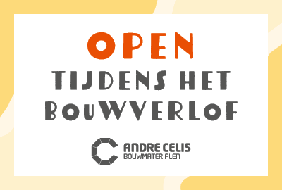 Aangepaste openingsuren tijdens het bouwverlof