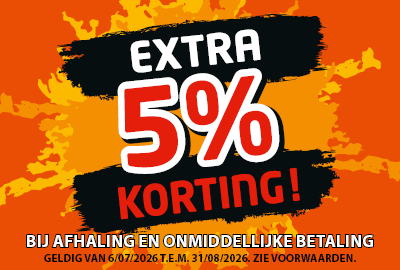 Zomeractie 2026: 5% korting op alles!