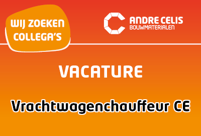 Vacature: Vrachtwagenchauffeur CE - Bouwmaterialen