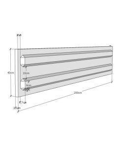 Maes Betonplaat Versterkt 40x200