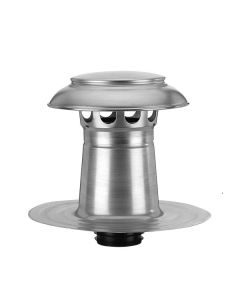 Anjo Vent-alu 3000 platdak ontluchting Kap dubbelwandig alu 90-100