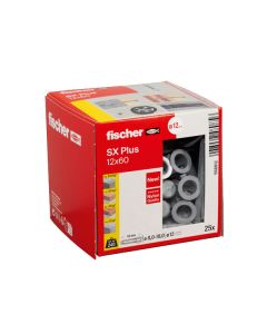 Fischer Plug SX Plus 10x50 S met zeskantschroef (100 stuks)