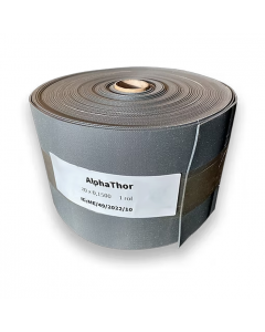 Alphathor Lasstrook NG gewapend 1,5mm grijs (15cm x 20m)
