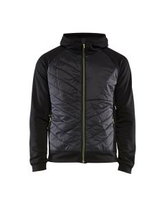 Blaklader Hybride Sweater zwart/geel - maat XXL