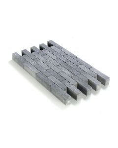 Coeck Betonklinker in-line getrommeld grijs-zwart 20x5x6