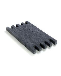 Coeck Betonklinker in-line getrommeld zwart 20x5x6