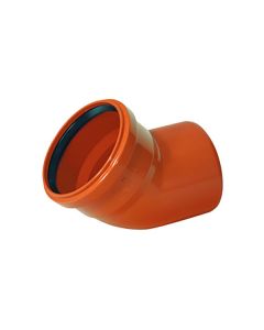 Nicoll PVC Bocht 45° M/S Ø125 oranje