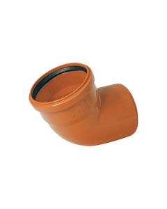 Nicoll PVC Bocht 67° M/S Ø110 Oranje