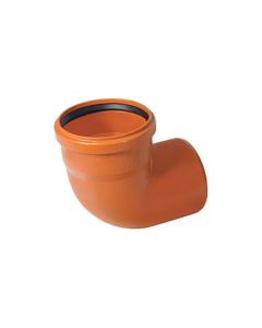 Nicoll PVC Bocht 90° M/S Ø110 oranje