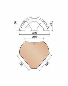 Koramic Actua 10LT Vorstenhoed 5870 Antraciet mat