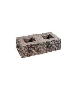 Scheys Stackton Muurblok Kop 40x20x12,5 Bruin-zwart