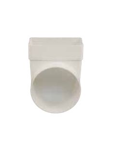 Renson Hoekverbinding 7017 90° plat/rond 110x55mm-Ø100mm wit