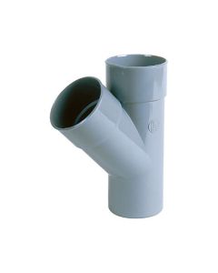 Nicoll PVC Y-stuk 45° M/S Ø80 grijs