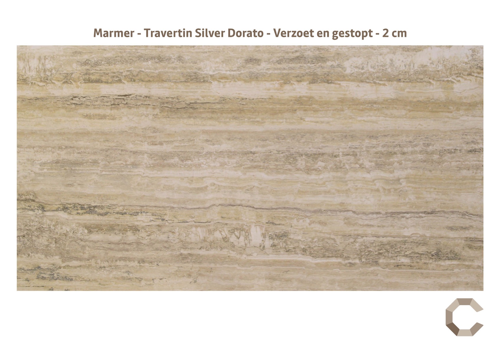 Marmer_-_Travertin_Silver_Dorato_-_Verzoet_en_gestopt